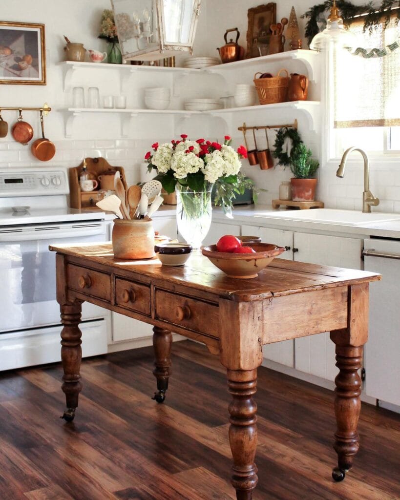 Vintage Kitchen Island Magic