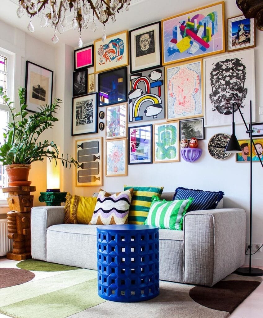 Eclectic Art Gallery Maximalist Space