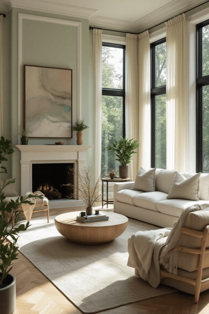 Sage Green Meets Sunlit Neutrals