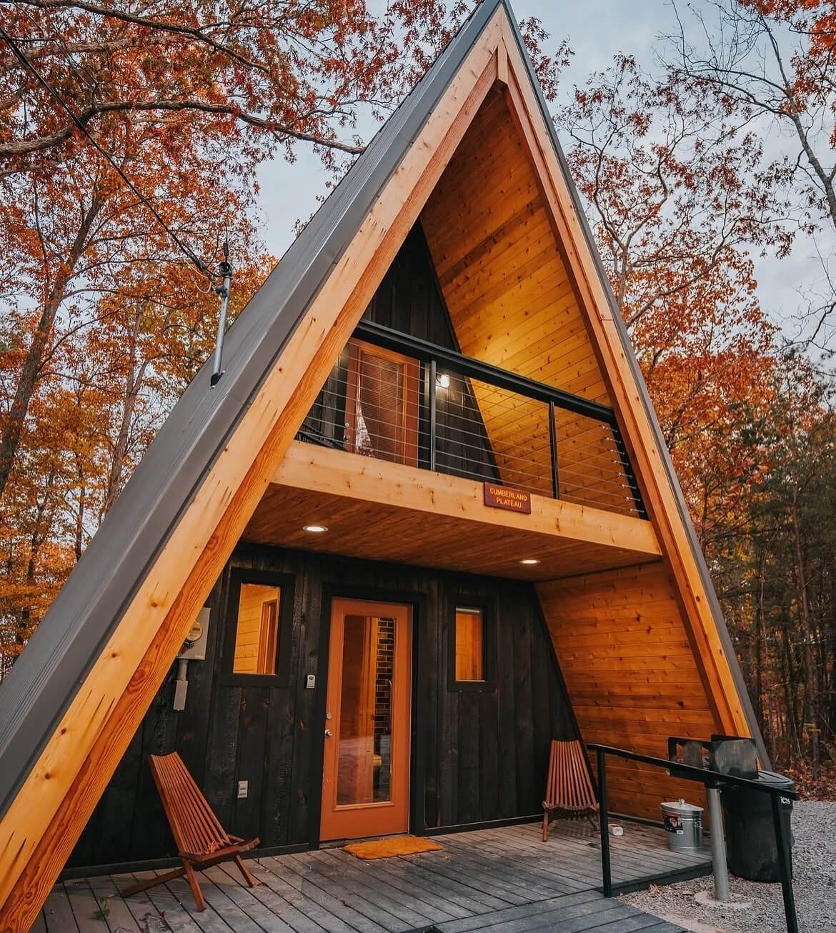 Cozy A-frame Cabin Design