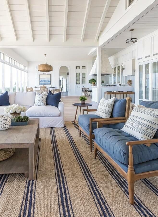 Inviting Lakeside Living Room