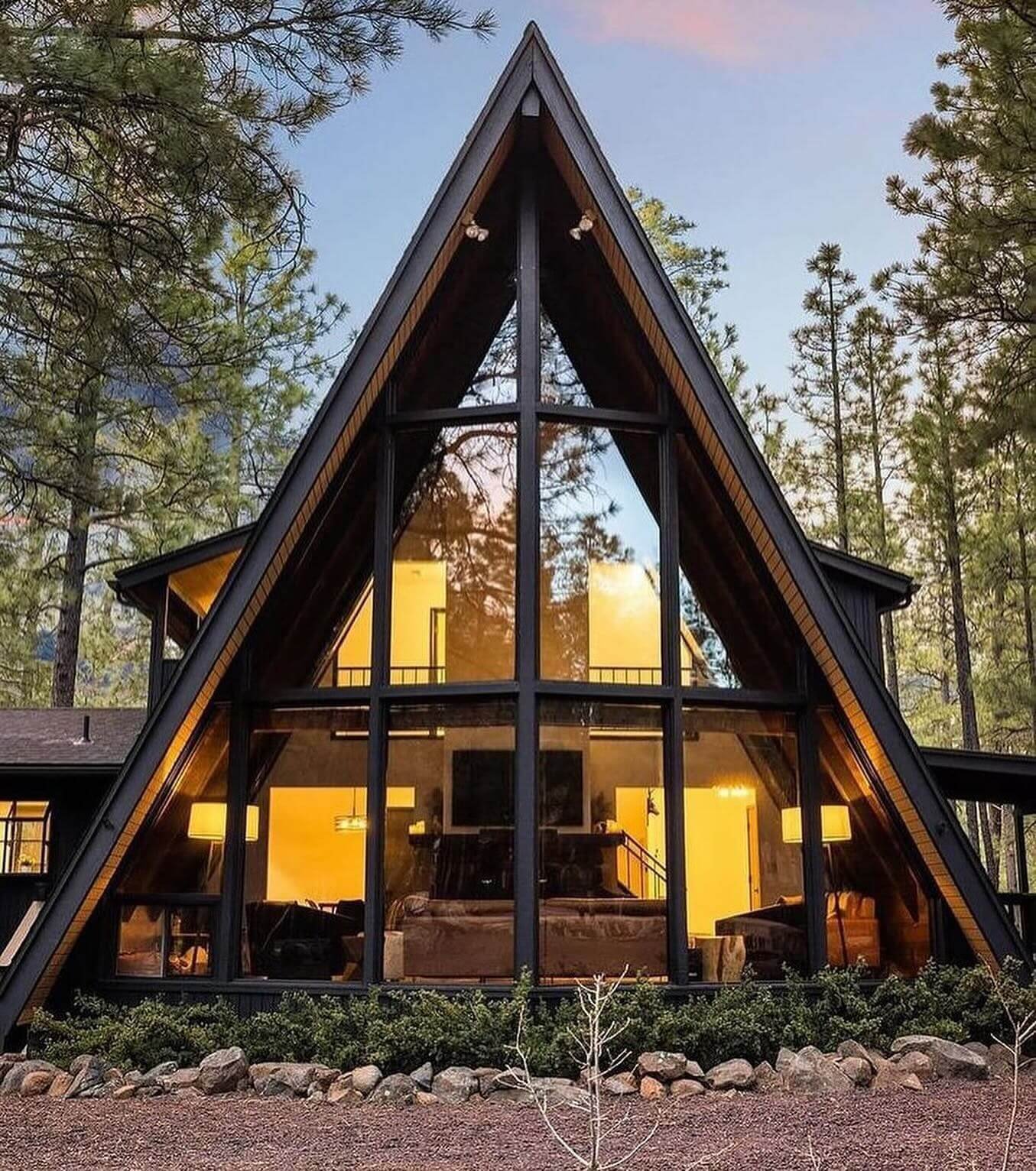 Stunning A-frame Cabin Design