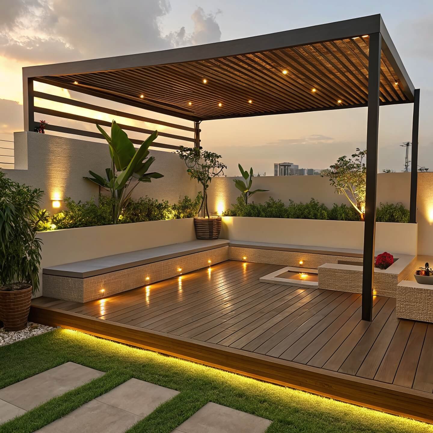 Cozy evening retreats with stylish shade