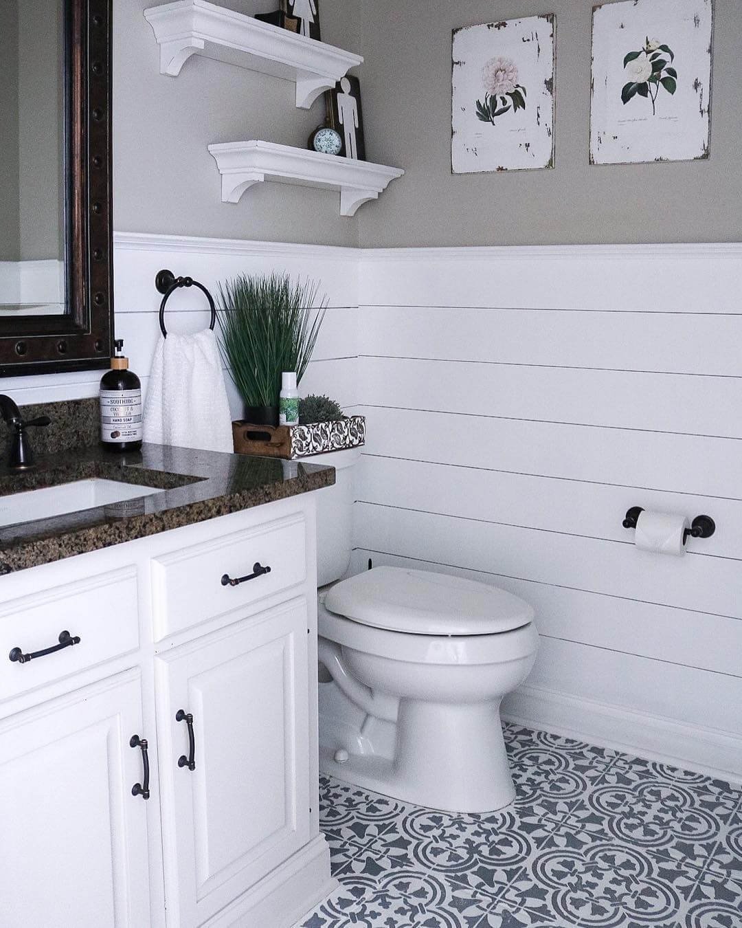 Cozy Tiny Powder Room Design