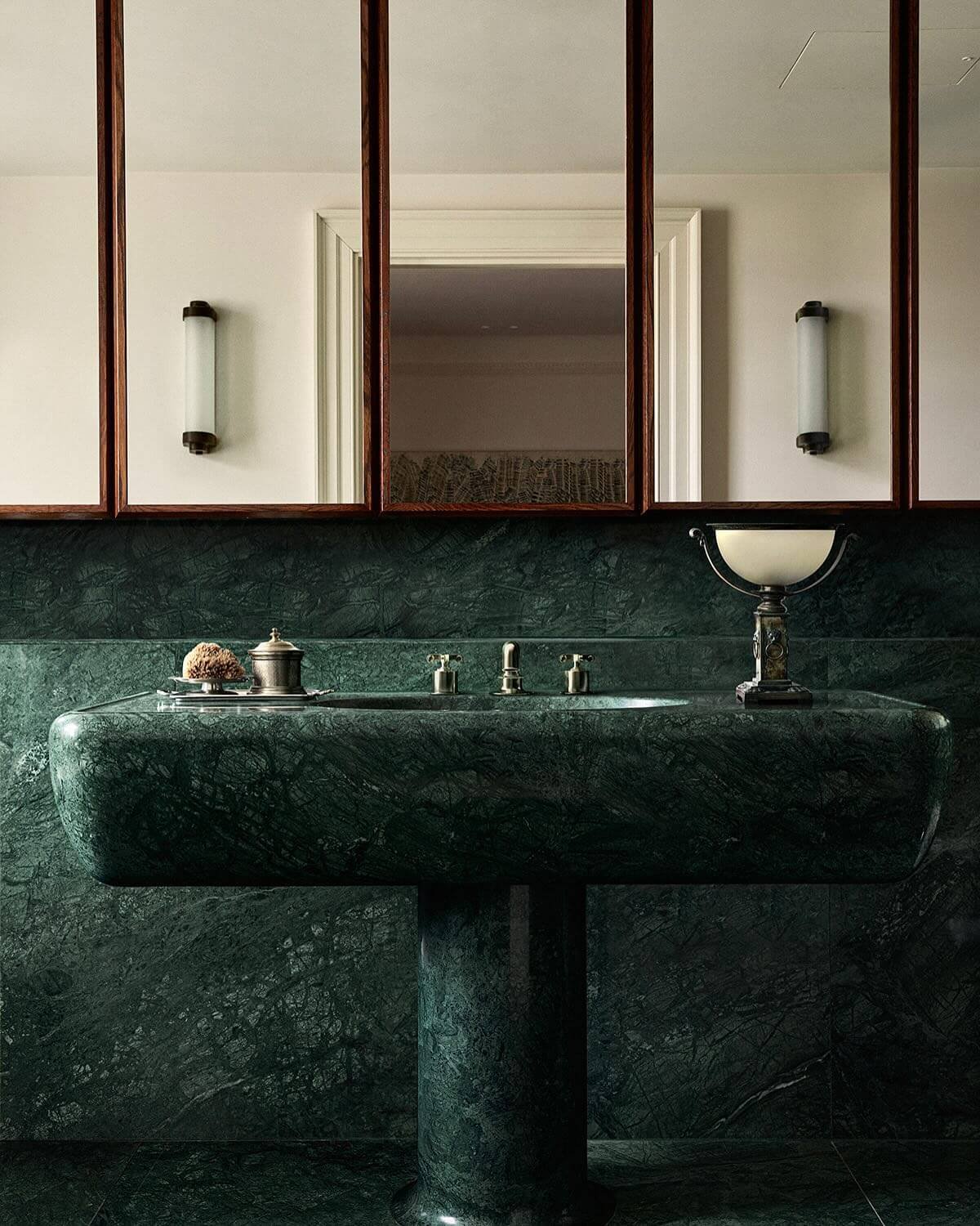 Emerald Green Bathroom Elegance
