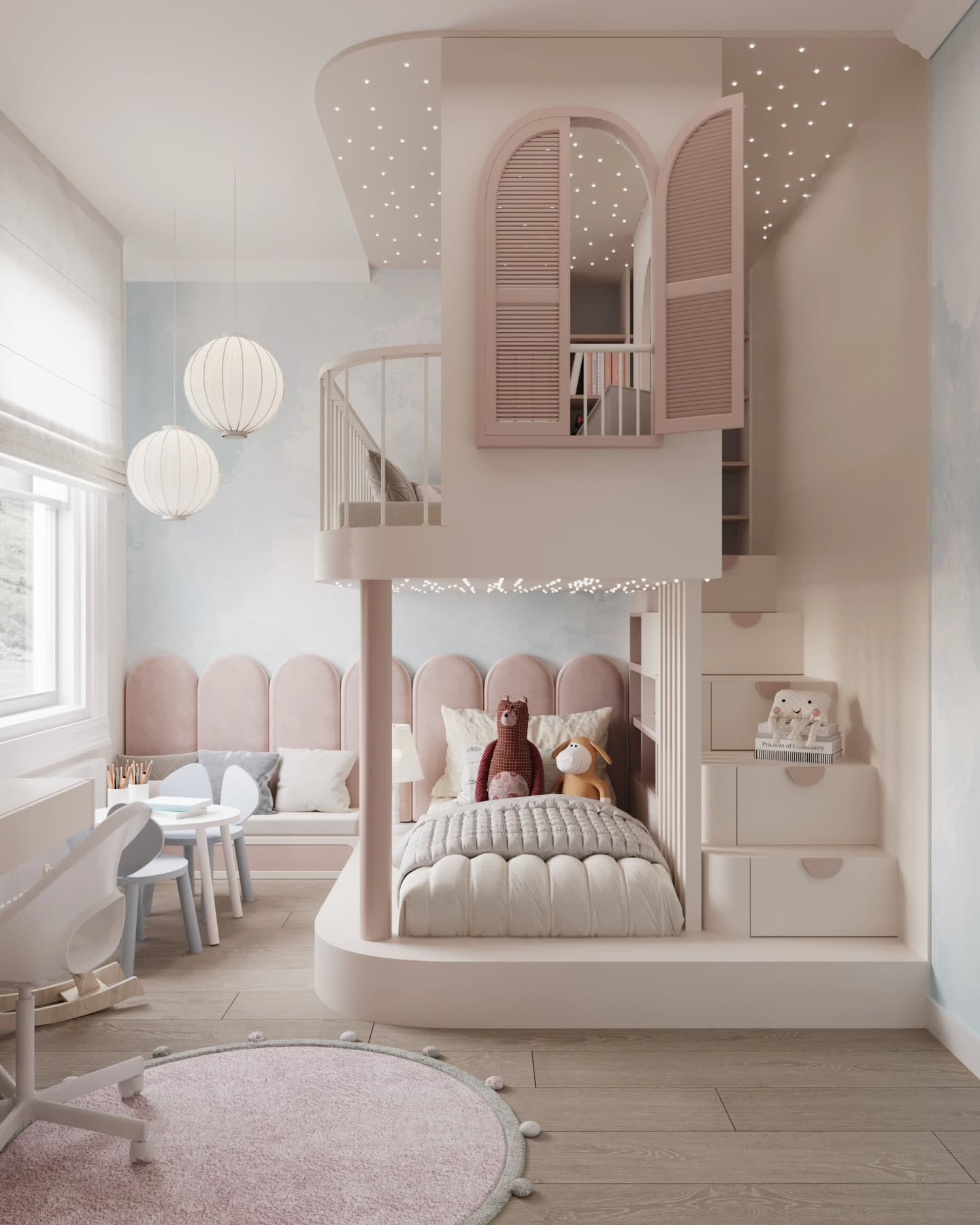 Inviting Pastel Bedroom Design
