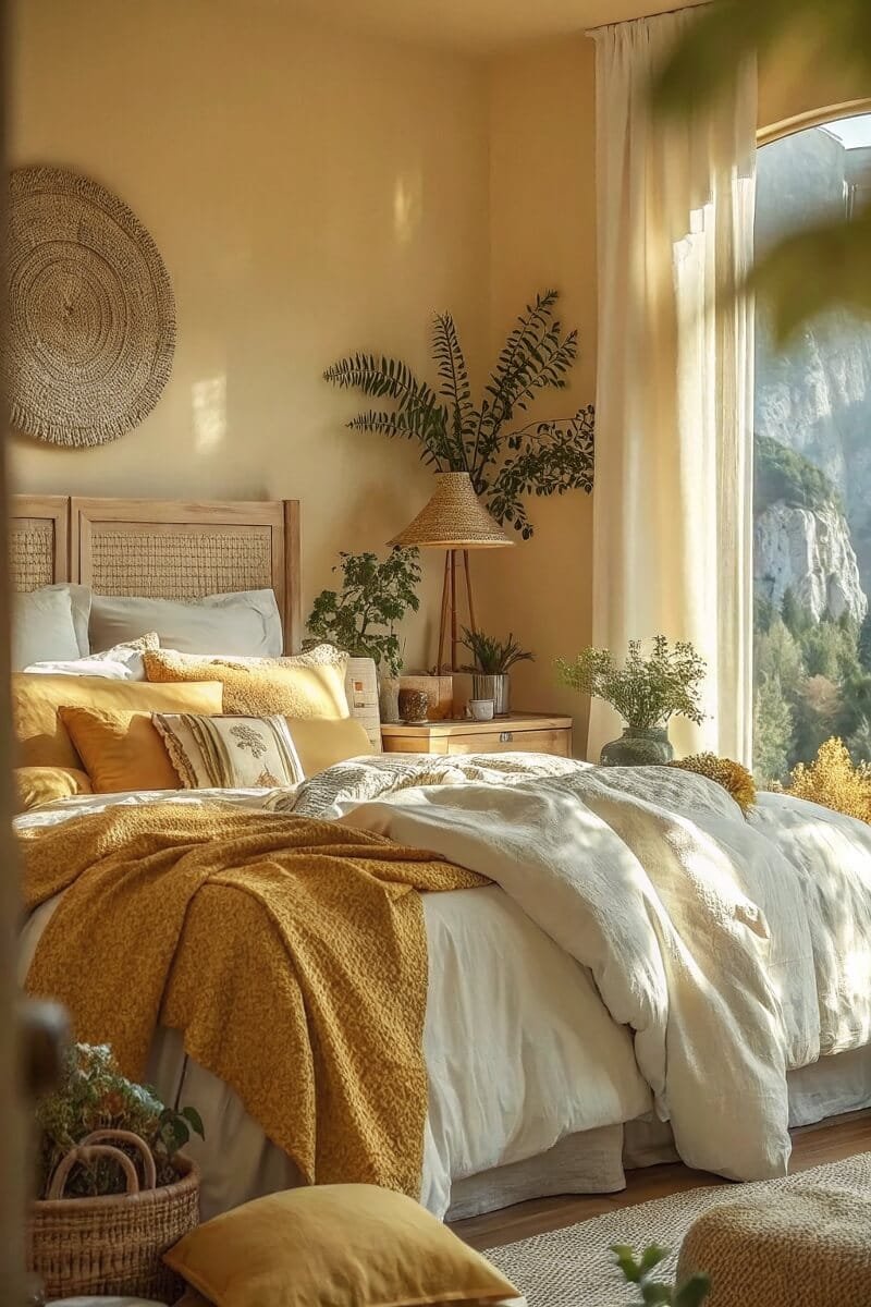 Layered Yellow Textures for Comfort