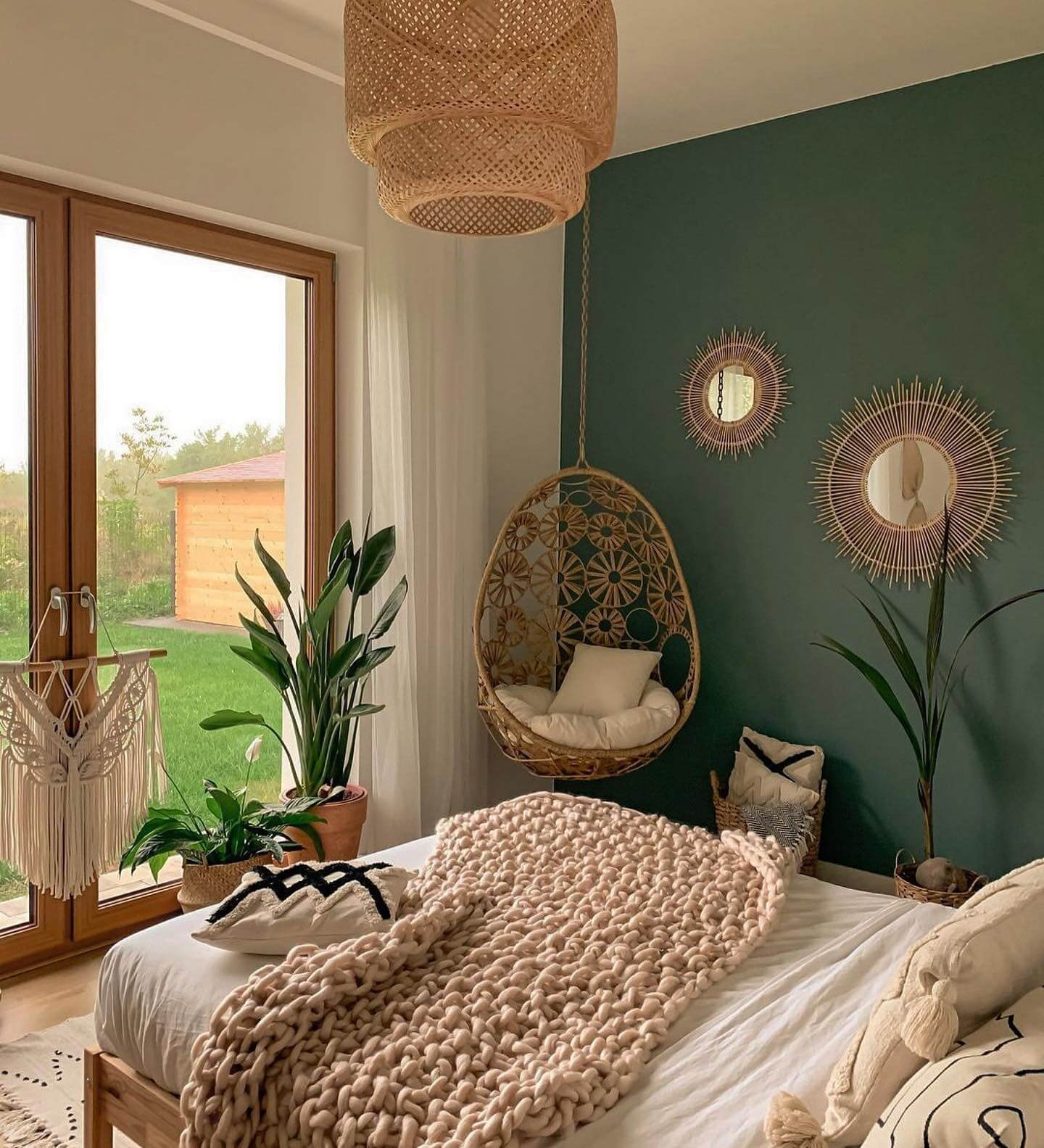 Nature-inspired textures and green hues