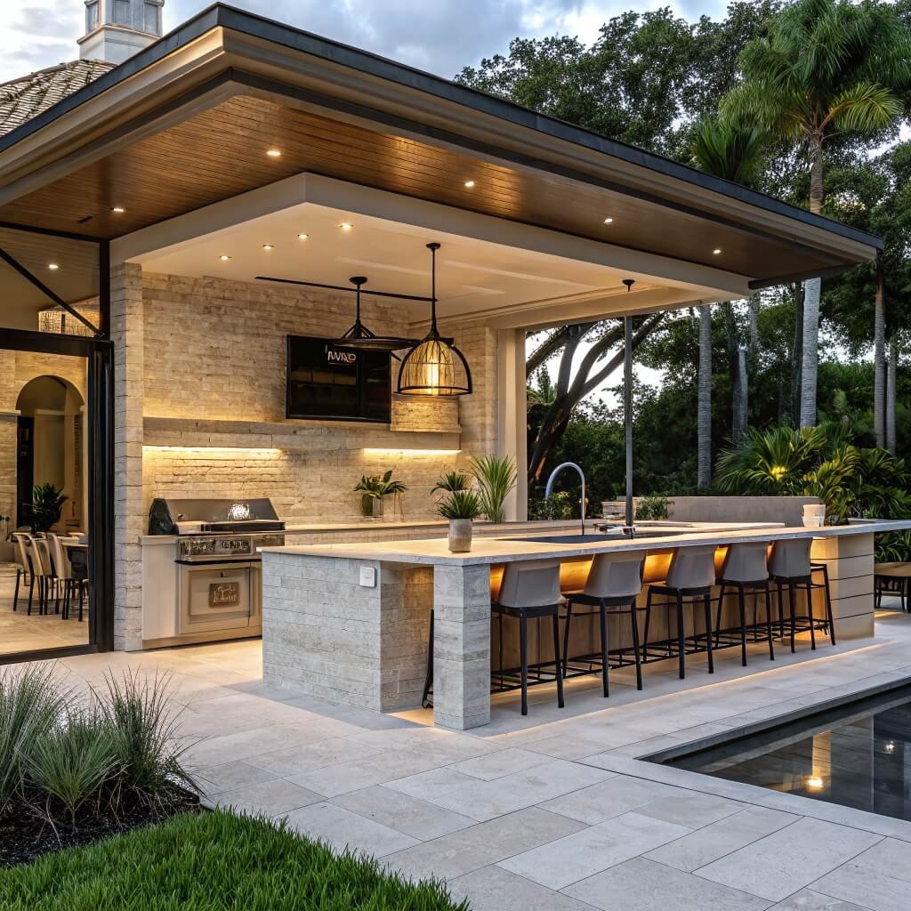 Sleek elegance meets outdoor functionality