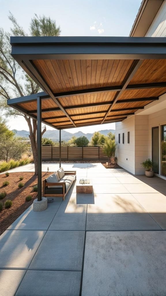 Sleek Rooftop Design Warmth
