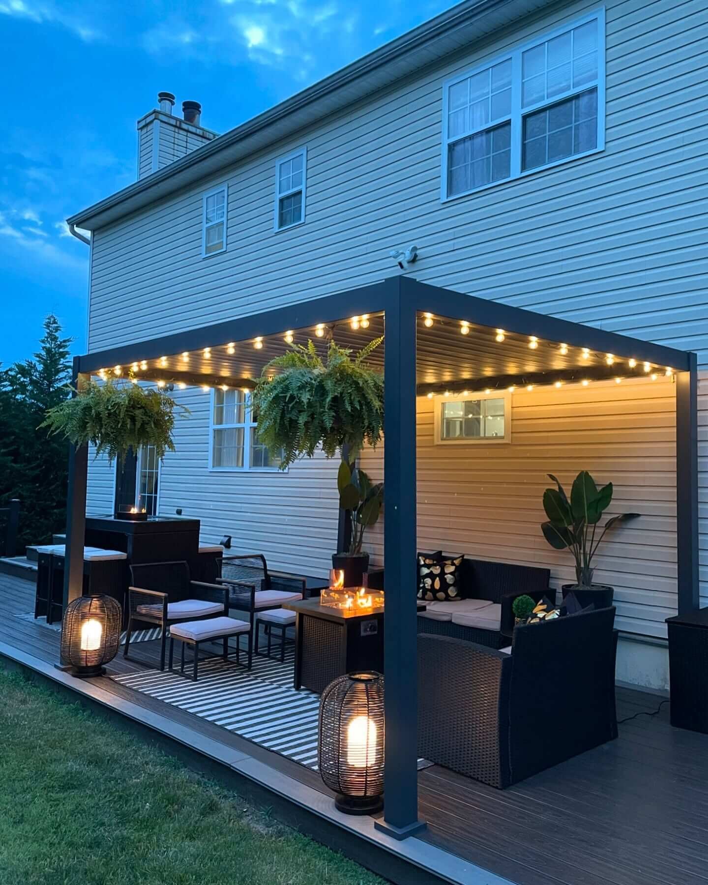 Warm String Lights & Comfort