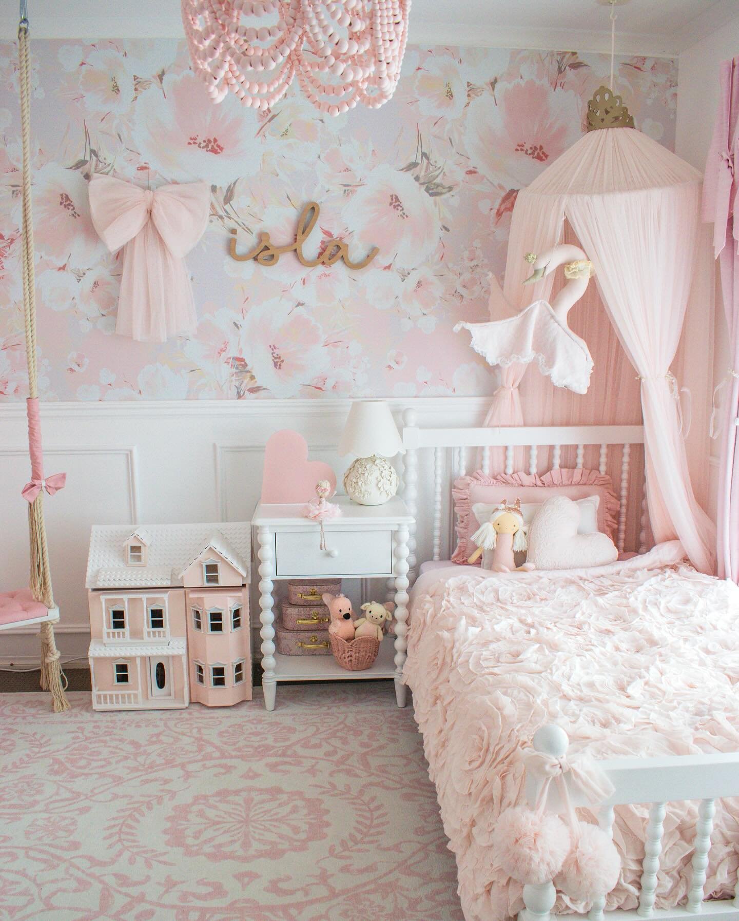 Whimsical Floral Bedroom Design