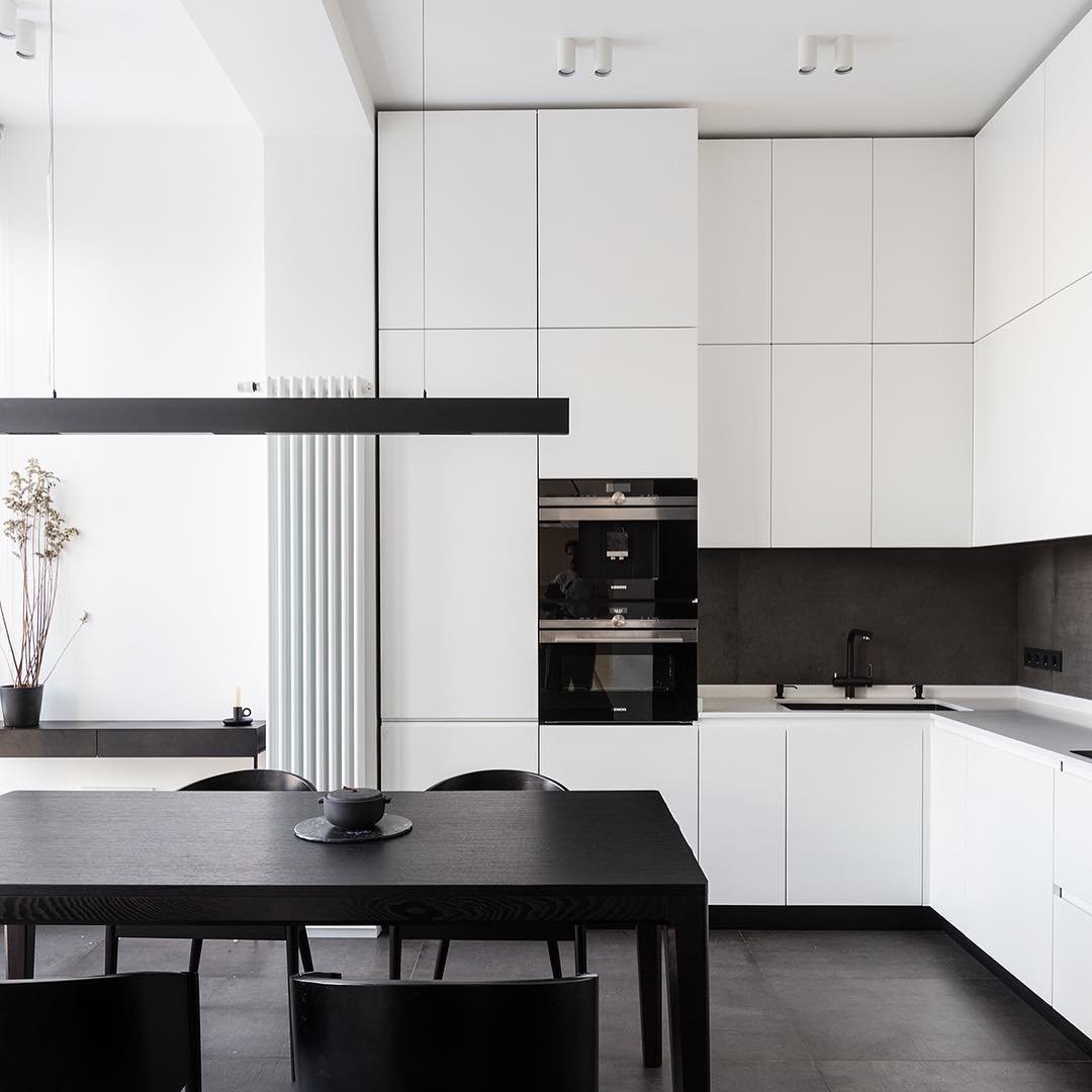 Bold Contrast Kitchen Sanctuary