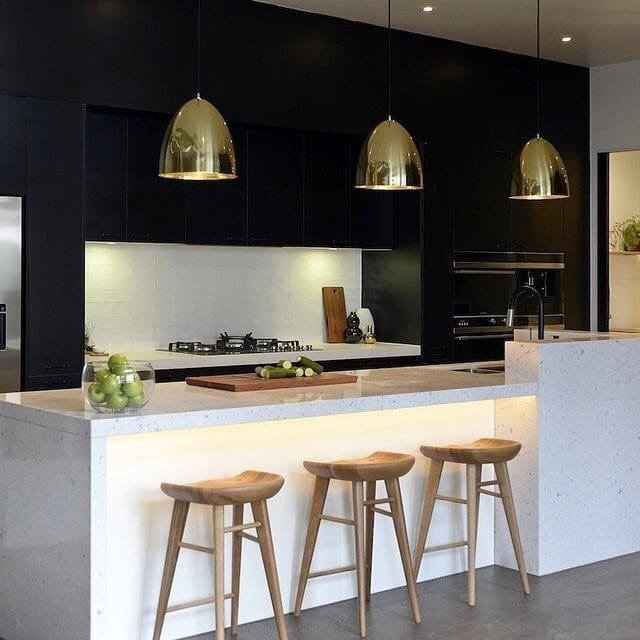 Glistening Gold Accent Lighting