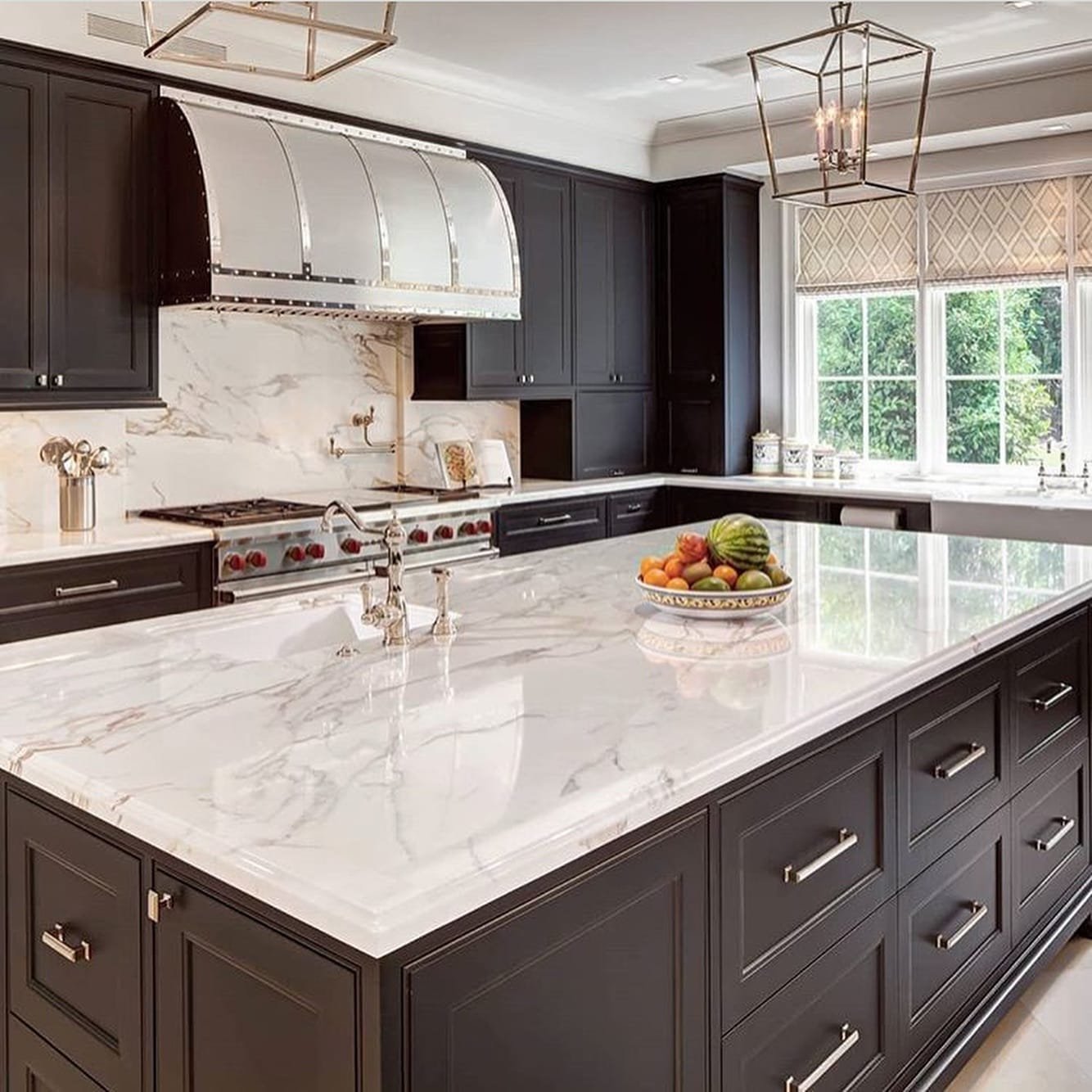 Marble Elegance Meets Bold Contrast